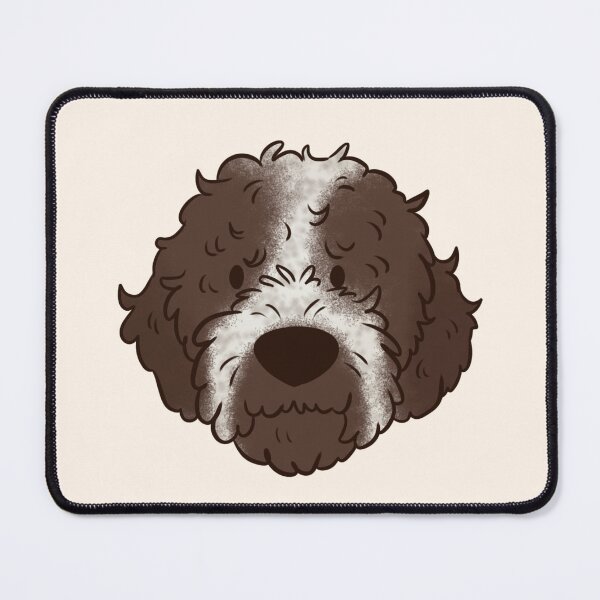 Item preview, lagotto romagnolo dog face illustration  designed and sold by Yaragold.