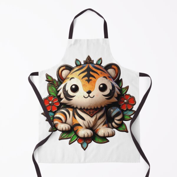 Item preview, Tango The Tiger Floral Enamel designed and sold by piscininha.