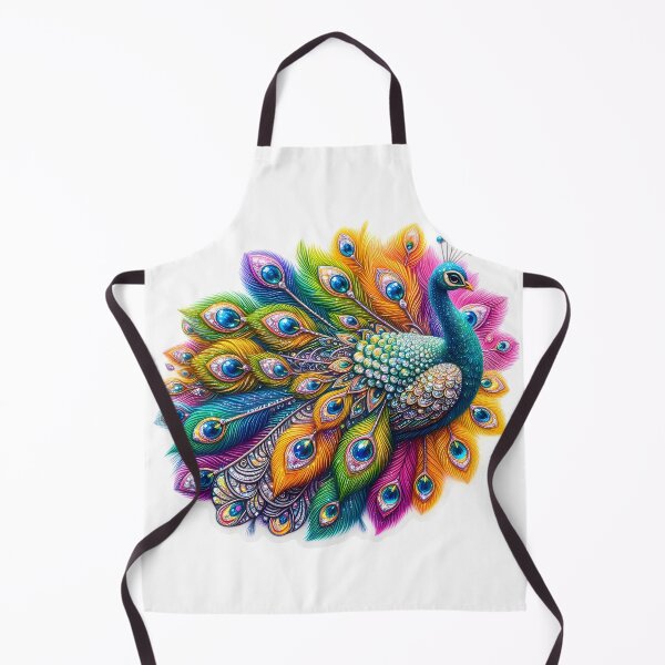 Item preview, Shimmering Splendor: Diamond Peacock designed and sold by AI-Only Creations.