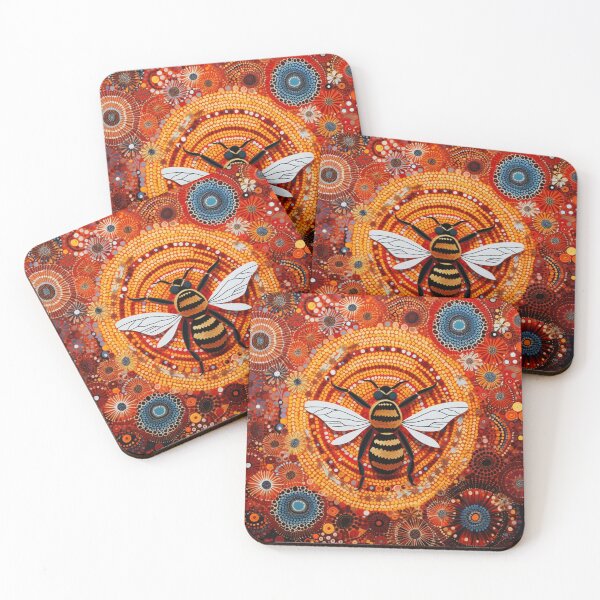 Item preview, Aboriginal Inspired Dot Art - Harvester Of Gold Nectar  designed and sold by GrinGalore.