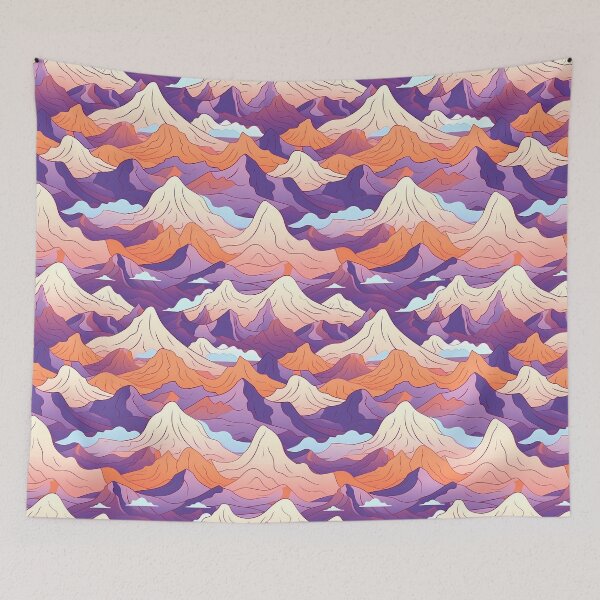 Item preview, Versatile Watercolor Landscape Pattern designed and sold by NegarinFashions.