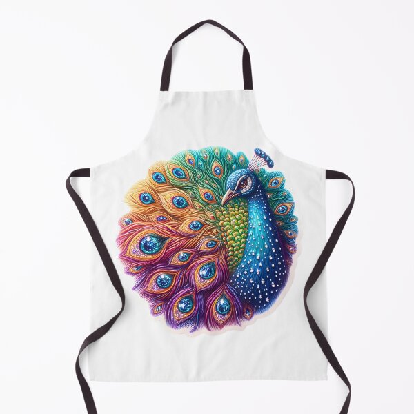Item preview, Enchanted Plumage: Diamond Peacock designed and sold by AI-Only Creations.