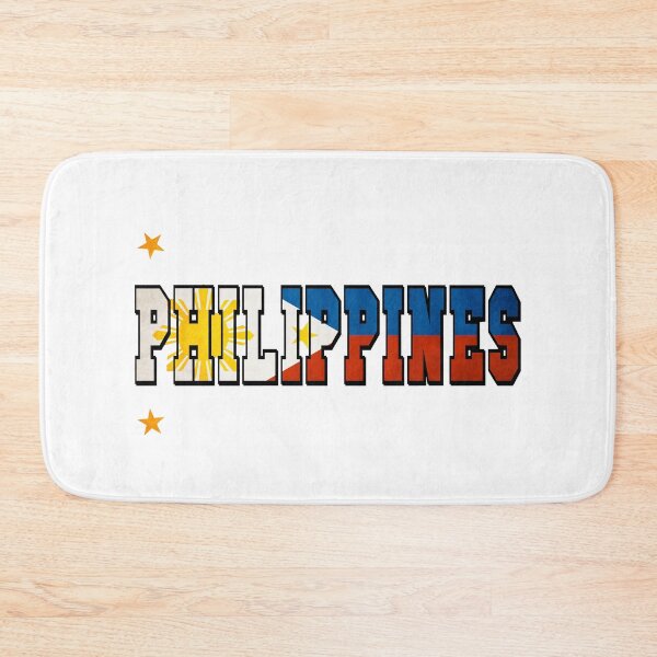 Item preview, Philippines Country Flag Typography designed and sold by TravelWish.