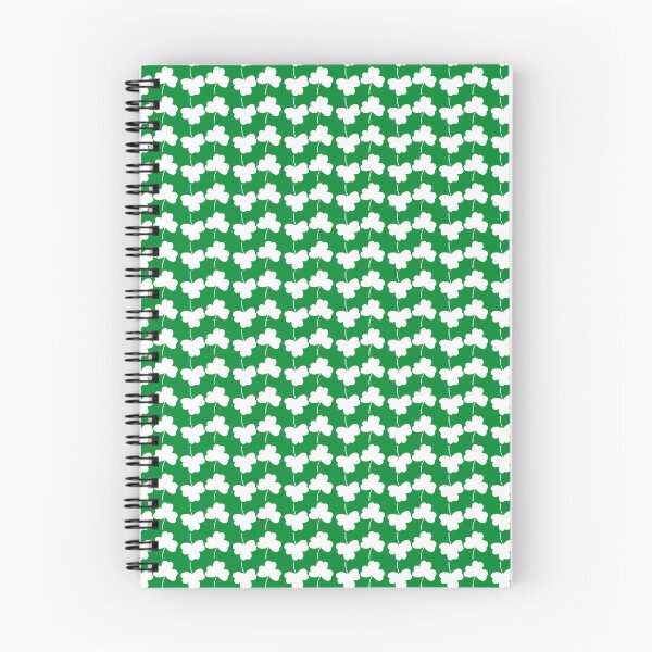 Item preview, Feelin' Lucky Every Day: White Shamrock Pattern on Green designed and sold by IraNiva.