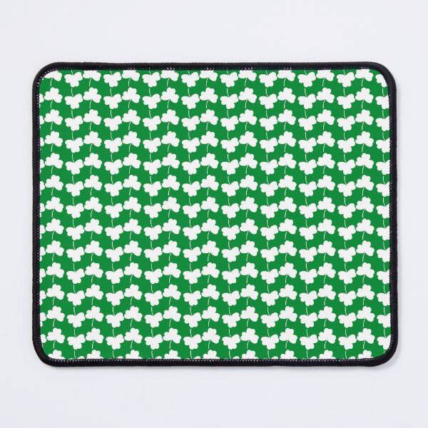 Item preview, Feelin' Lucky Every Day: White Shamrock Pattern on Green designed and sold by IraNiva.