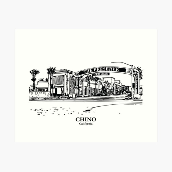 Vista previa del artículo con la obra «Chino - California», diseñado y vendido por Lakeric.