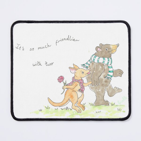 Item preview, Bear and Kangaroo friends through and through! designed and sold by GiselleSellier.