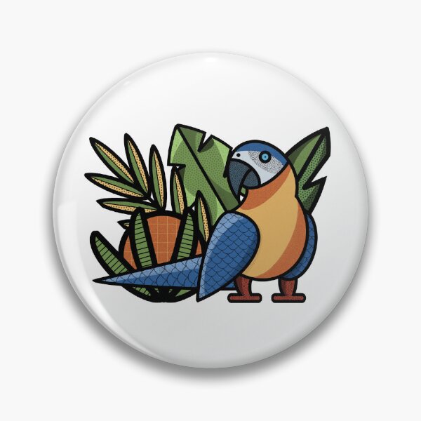 Item preview, Macaw Parrot tropical ararauna by Yoshi designed and sold by YoshiArtDesign.