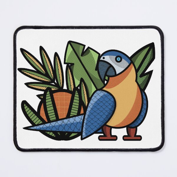 Item preview, Macaw Parrot tropical ararauna by Yoshi designed and sold by YoshiArtDesign.