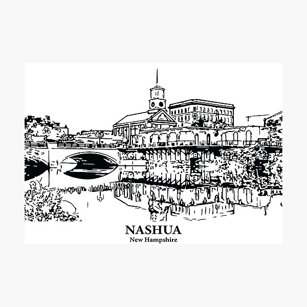 Item preview, Nashua - New Hampshire designed and sold by Lakeric Cityscapes.