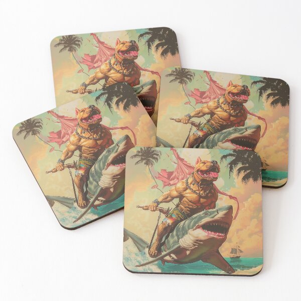 Item preview, Tropical Triumph: Canine Warrior's Voyage designed and sold by smartart42.