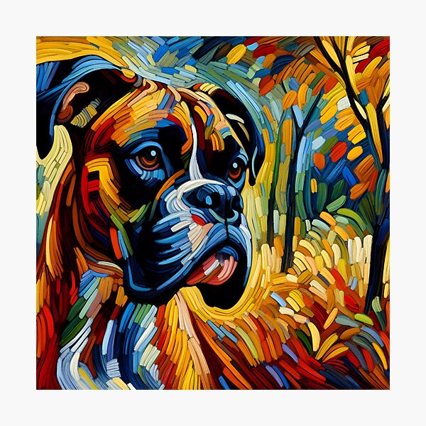 Item preview, Fauvist Inspired Dog Art designed and sold by PawspectCreate.