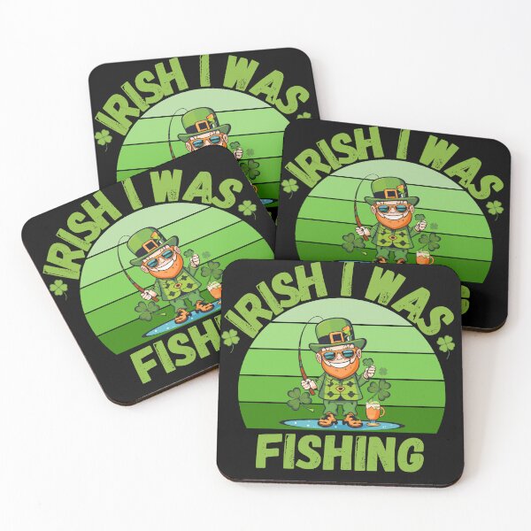 Item preview, Irish I Was Fishing Happy St Patrick's Day Clover Fisherman designed and sold by Micro-dose.