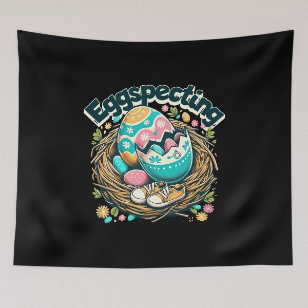 Item preview, Eggspecting - Easter Pregnancy Announcement T-shirt designed and sold by MAPDDesigns.