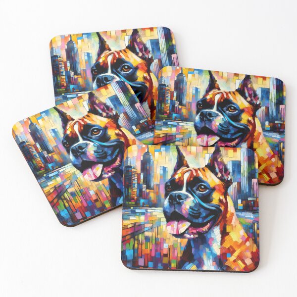 Item preview, Whimsical Boxer Cartoon designed and sold by PawspectCreate.