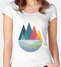 Camiseta entallada de cuello redondo Algun lado