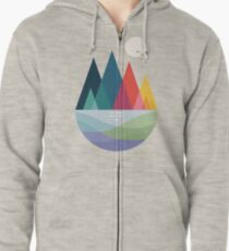Somewhere Zipped Hoodie