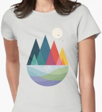 Somewhere Women's Fitted T-Shirt