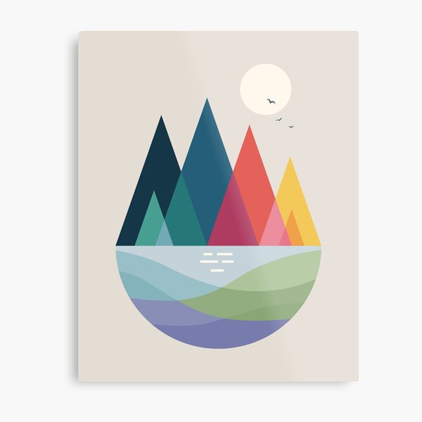 Somewhere Metal Print