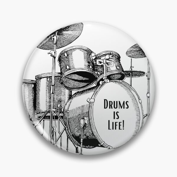 Item preview, Drums is life designed and sold by Art-Design-EM.