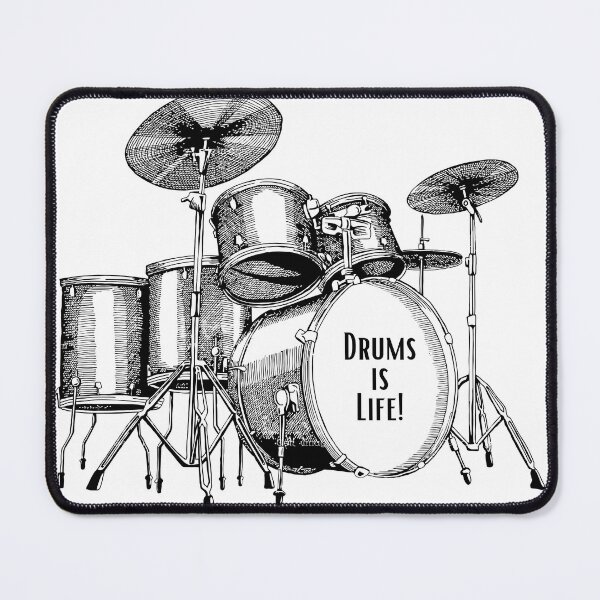 Item preview, Drums is life designed and sold by Art-Design-EM.