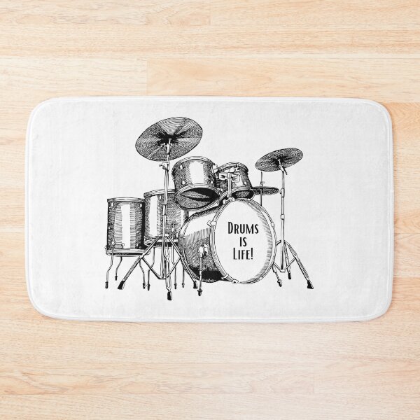 Item preview, Drums is life designed and sold by Art-Design-EM.