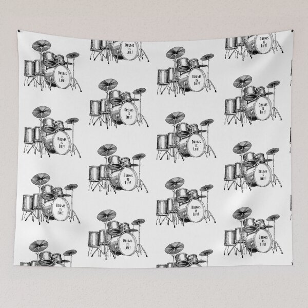 Item preview, Drums is life designed and sold by Art-Design-EM.