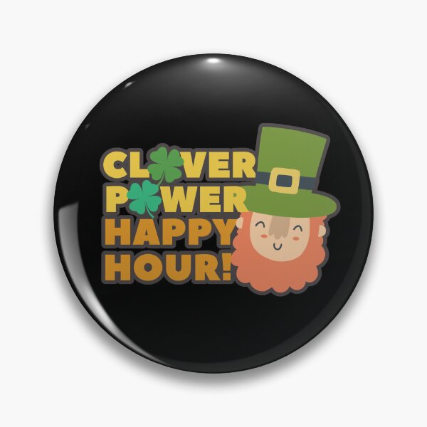 Item preview, Clover Power, Happy Hour! Grab Your Lucky Shirt for Good Vibes! T-Shirt designed and sold by LiamRhymes.