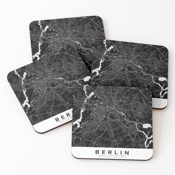 Item preview, Modern Berlin City Map designed and sold by ffpdsgn.