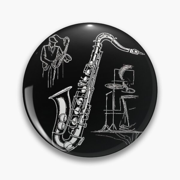Item preview, B&W Baritone Saxophone. designed and sold by Giulivo Store Graphic.