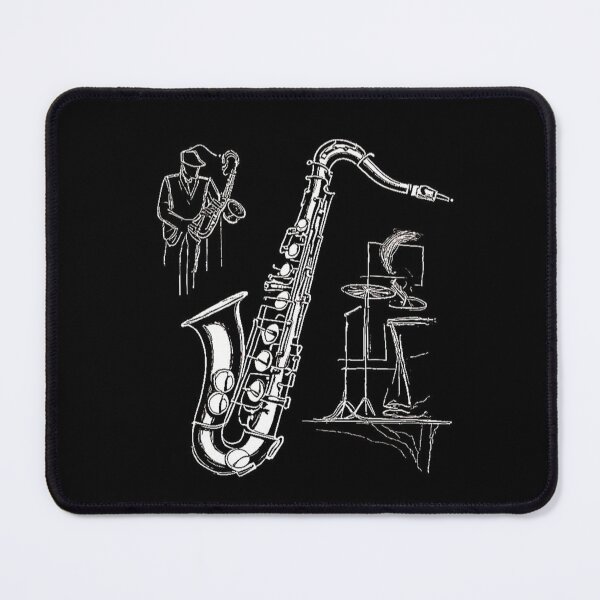 Item preview, B&W Baritone Saxophone. designed and sold by Giulivo Store Graphic.