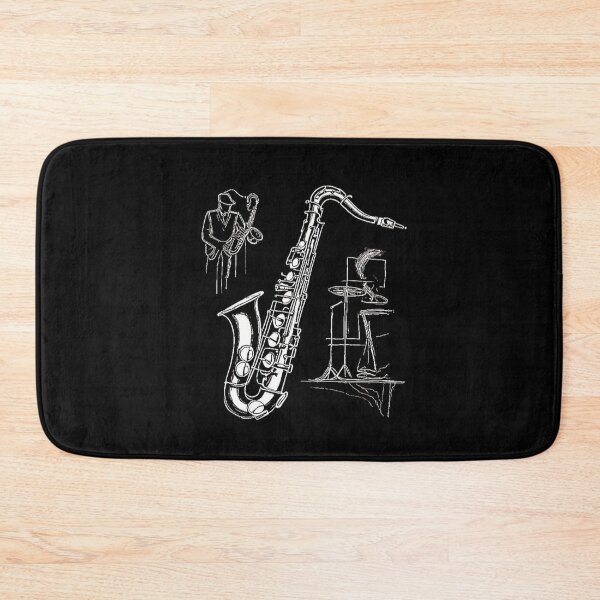 Item preview, B&W Baritone Saxophone. designed and sold by Giulivo Store Graphic.