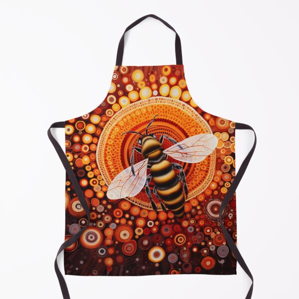 Item preview, Aboriginal Inspired Dot Art - Honey Striped Bee designed and sold by GrinGalore.
