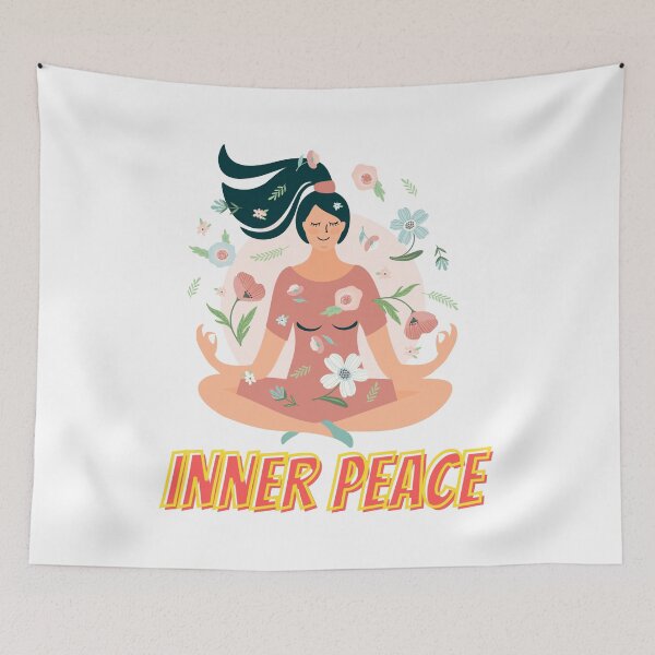Item preview, Inner Peace Meditation - Positive Vibes Graphic Tee designed and sold by TeeShirtTrendz.
