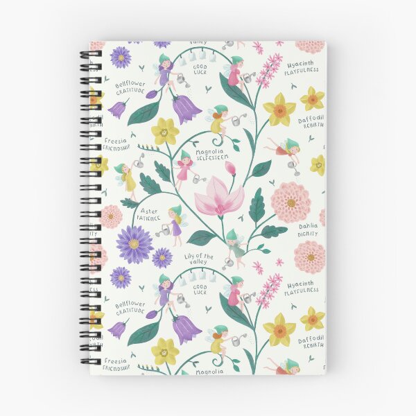 Item preview, Floriography - Flower Fairies, Flower names and meanings - White designed and sold by yupcat.