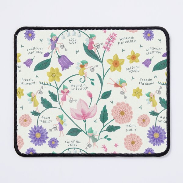 Item preview, Floriography - Flower Fairies, Flower names and meanings - White designed and sold by yupcat.