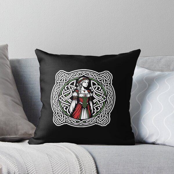 Item preview, Welsh Lady Celtic Tradional Knotwork Folk Historical designed and sold by Saltycrowshop.