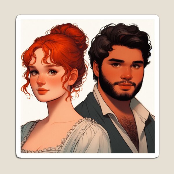 Aperçu de l'œuvre Colin et Penelope Featherington BRIDGERTON NETFLIX Fanart créée et vendue par Dominika Farkašová.