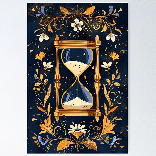 Item preview, Hourglass with Flowers designed and sold by Ai-Blues.