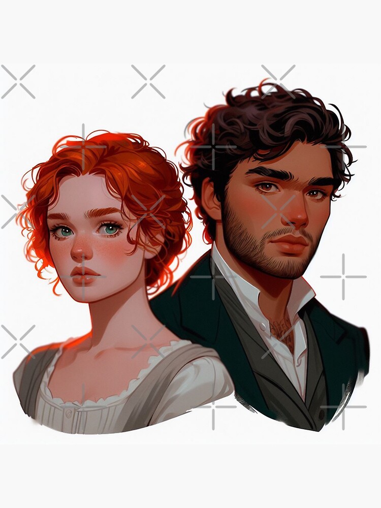 "Colin Bridgerton & Penelope Featherington BRIDGERTON NETFLIX Fanart" Sticker for Sale by