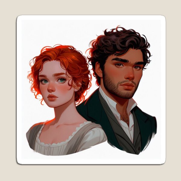 Aperçu de l'œuvre Colin Bridgerton et Penelope Featherington BRIDGERTON NETFLIX Fanart créée et vendue par Dominika Farkašová.