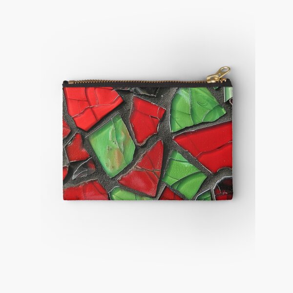 Item preview, Red Green Black Cracked Tiles Gaudi Mosaics Tile  designed and sold by GrinGalore.