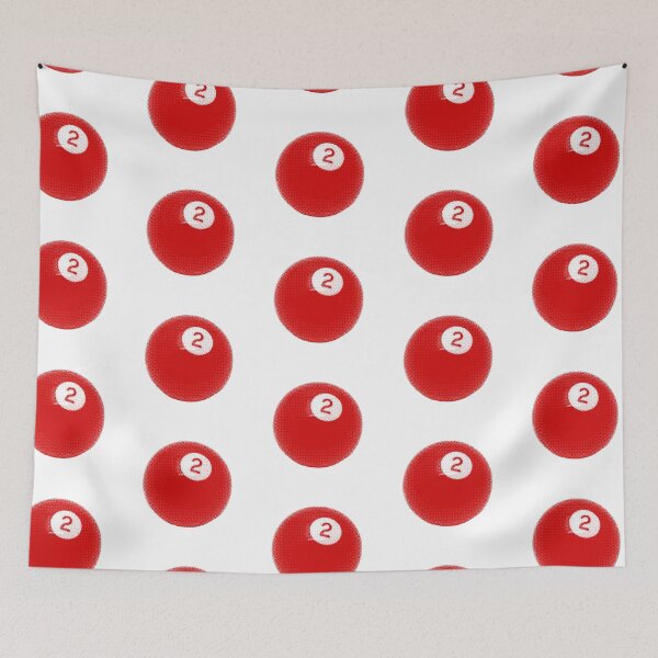 Item preview, Red Pool / Billiard Ball Digital Illustration Sticker designed and sold by graceflorencee.