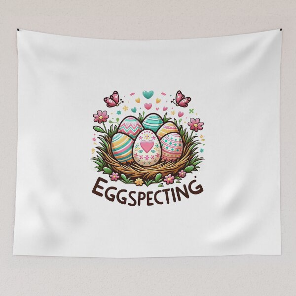 Item preview, Eggspecting - Easter Pregnancy Announcement T-shirt designed and sold by MAPDDesigns.