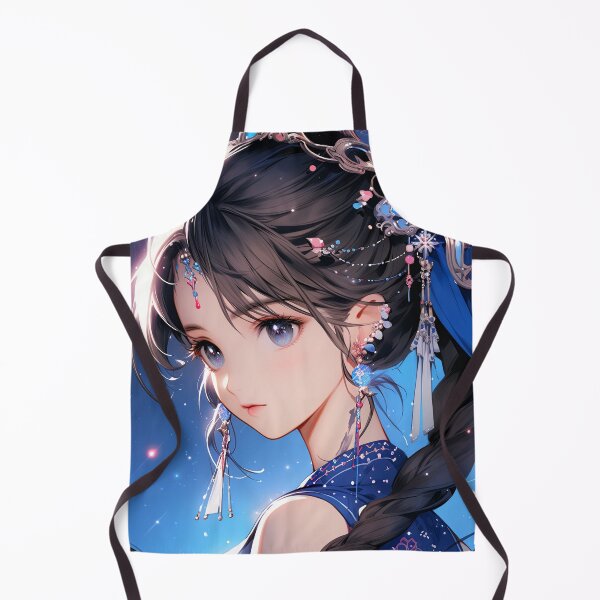 Item preview, Celestial Blue Mystical Fantasy Anime Girl designed and sold by bubblegoth.