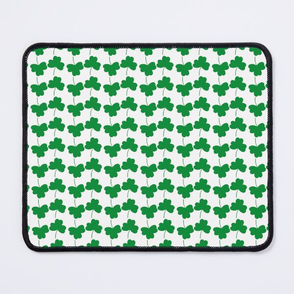Item preview, Sip & Smile Shamrock Style - Green Shamrock Pattern on White designed and sold by IraNiva.