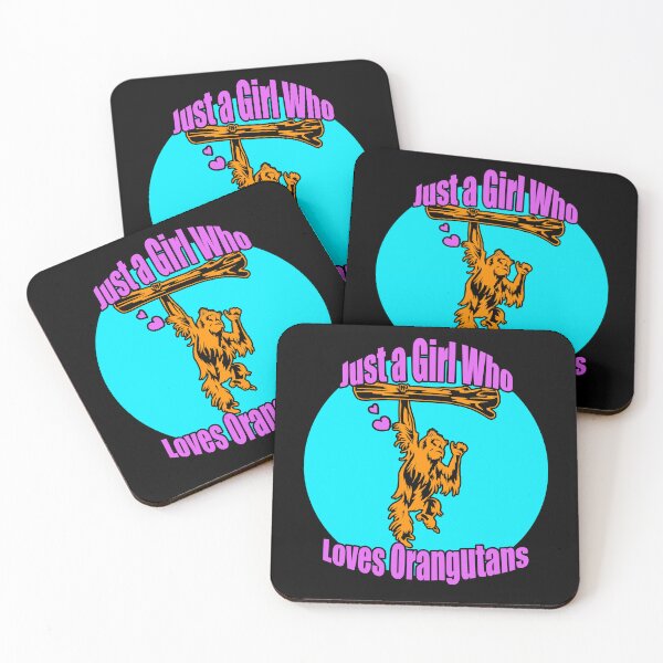Item preview, Just a Girl Who Loves Orangutans | Gift for Orangutan Lover designed and sold by Marian Murdoch.