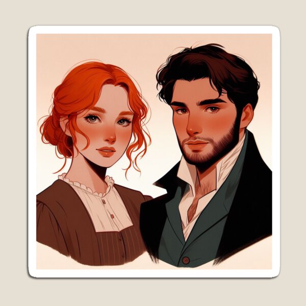 Aperçu de l'œuvre Colin Bridgerton et Penelope Featherington BRIDGERTON NETFLIX Fanart créée et vendue par Dominika Farkašová.
