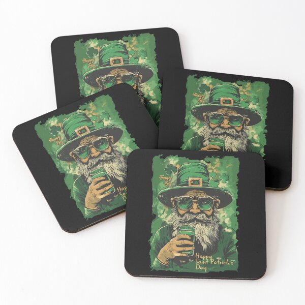 Item preview, Saint Patrick's Day / Happy Saint Patrick's Day Print designed and sold by Thehatinthecat.