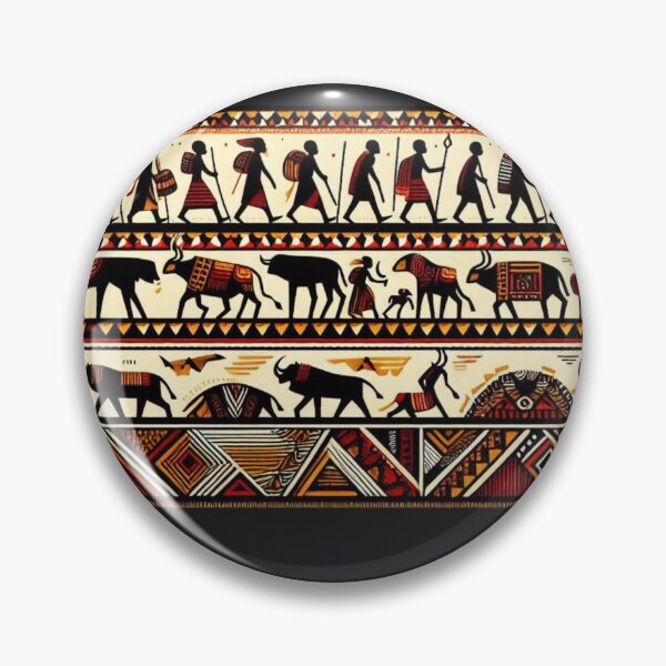 Item preview, Pattern ; Animal & Hunter Tribal Print  designed and sold by PatternInArt.